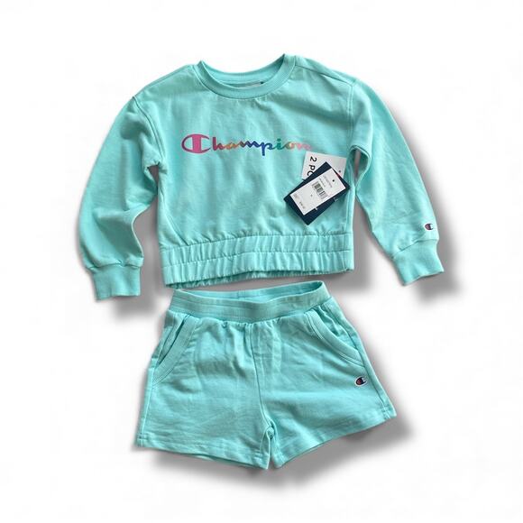Champion Girls Sweatshirt & Short Set - Picture 1 of 3